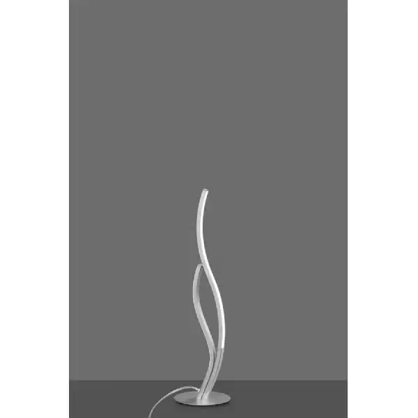 Corinto Table Lamp 55cm, 12W LED, 3000k, 960lm, Silver Chrome, Touch Dimmer, 3yrs Warranty