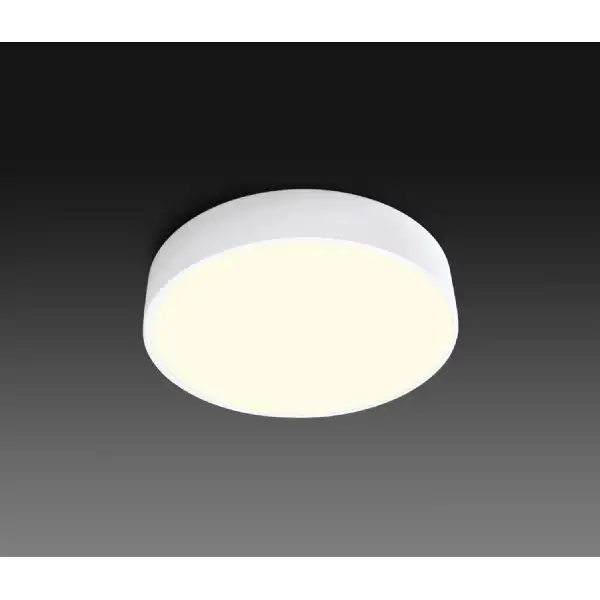 Cumbuco Ceiling 60cm Round, 50W LED, 3000K, 3500lm, White, 3yrs Warranty