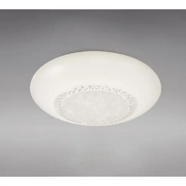 Opera Flush Fitting 41cm Round, 24W LED, 3000K 6500K Tuneable White, 1680lm, White, Remote Control, 3yrs Warranty