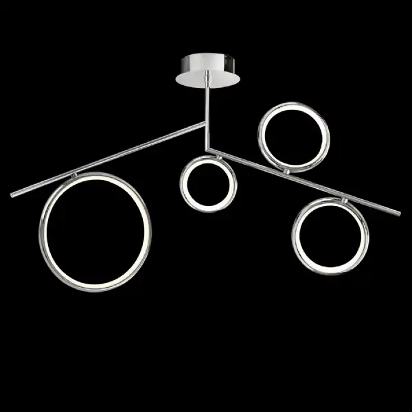 Olimpia Ceiling, 42W LED, 3000K, 3150lm, IP20, Chrome, 3yrs Warranty