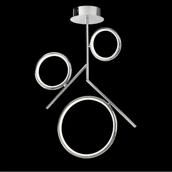 Olimpia Ceiling, 36W LED, 3000K, 2700lm, IP20, Chrome, 3yrs Warranty
