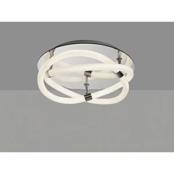 Infinity II Ceiling, 30W LED, 3000K, 2250lm, IP20, Chrome White Acrylic Clear Mirror, 3yrs Warranty