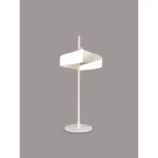 Tsunami 2 Light Table Lamp, 12W LED, 3000K, 900lm, Sand White, 3yrs Warranty