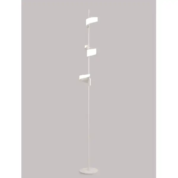 Tsunami 3 Light Floor Lamp, 36W LED, 3000K, 2700lm, Sand White, 3yrs Warranty