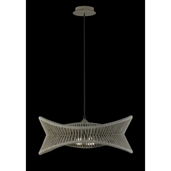 Polinesia 60cm Pendant, 1 x E27, IP44, Beige Oscu, 2yrs Warranty