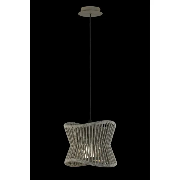Polinesia 31cm Pendant, 1 x E27, IP44, Beige Oscu, 2yrs Warranty