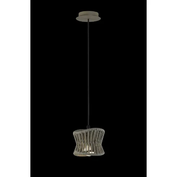 Polinesia 19cm Pendant, 1 x E27, IP44, Beige Oscu, 2yrs Warranty