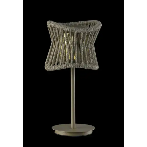 Polinesia 19cm Table Lamp, 2W LED, 3000K, 170lm, IP44, Beige Oscu, 2yrs Warranty