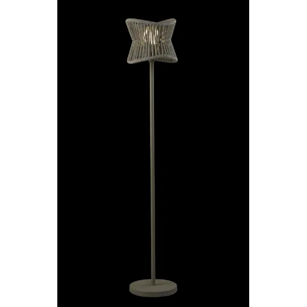 Polinesia Floor Lamp, 1 x E27, IP44, Beige Oscu, 2yrs Warranty
