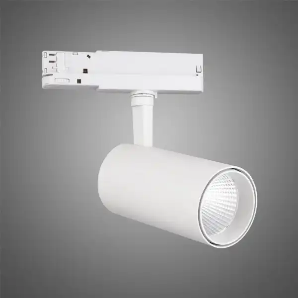 Fiji 1 Light 3 Circuit Track Light 40W LED 4000K, 4400lm, 38deg, White, 5yrs Warranty
