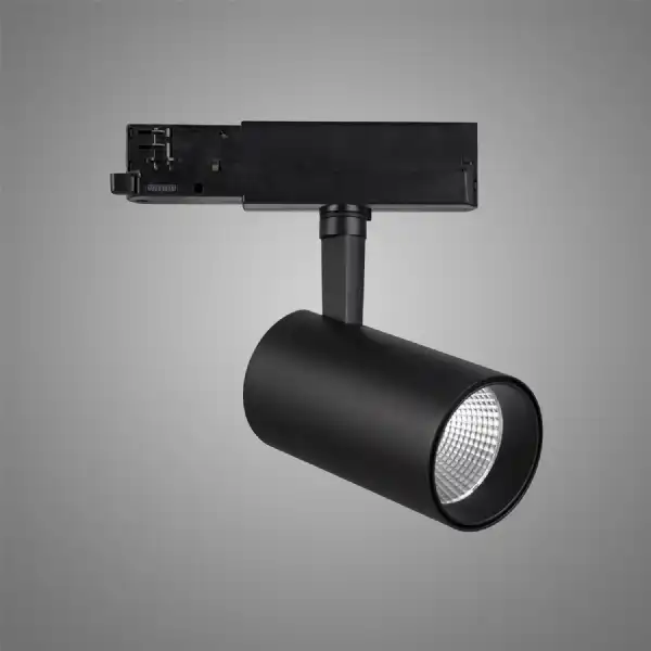 Fiji 1 Light 3 Circuit Track Light 30W LED 3000K, 3000lm, 38deg, Black, 5yrs Warranty
