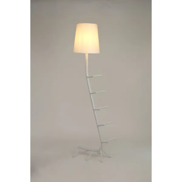 Centipede Floor Lamp With Shade, 1 x E27, White