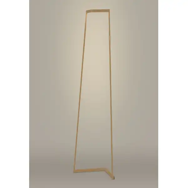 Minimal Floor Lamp, 20W LED, 3000K, 1500lm, Gold, 3yrs Warranty