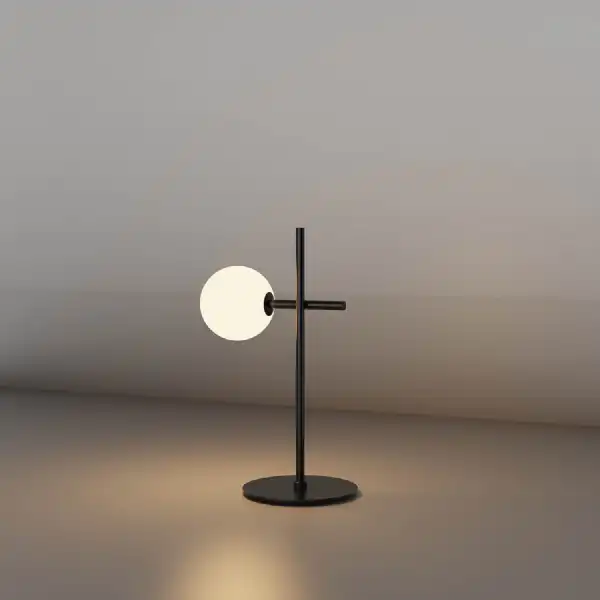 Cellar Table Lamp 1 Light, Replaceable 5W LEDs, 4000K, Black
