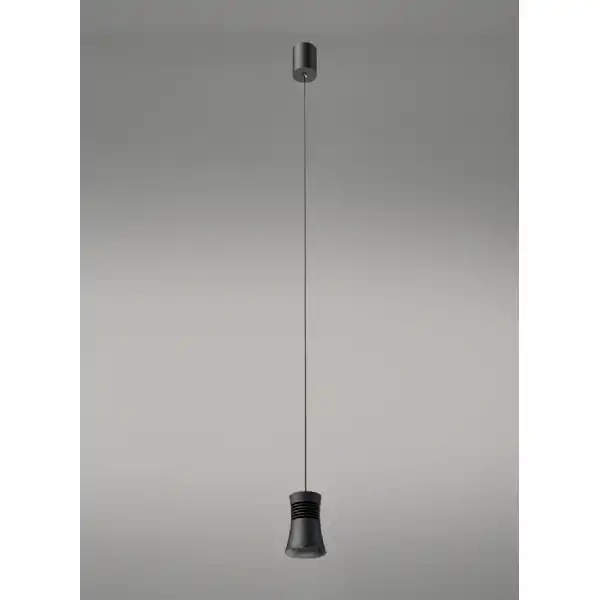 Pagoda Pendant, 12.5W LED, 3000K, 950lm, Black, 3yrs Warranty