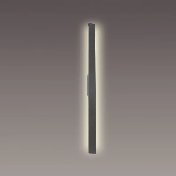 Anthracite 1.2m 18W LED Wall Lamp 3000K 1900lm IP54 Rated