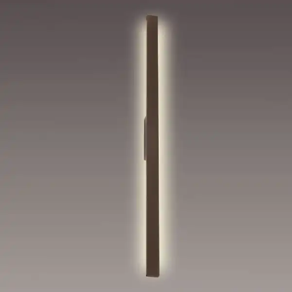Lotus 1.4m Wall Lamp, 24W LED, 3000K, 2300lm, IP54, Rust Brown, 3yrs Warranty
