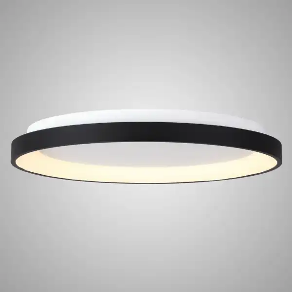 Niseko Ring Ceiling 90cm 78W LED, 3000K, 6200lm, Black, 3yrs Warranty