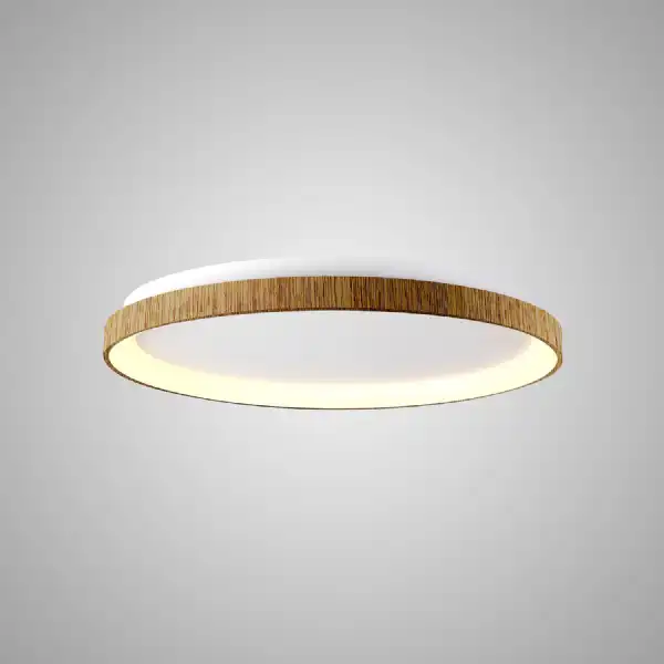 Niseko Ring Ceiling 78cm 58W LED, 3000K, 4700lm, Wood, 3yrs Warranty