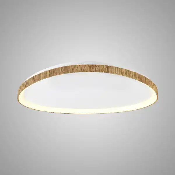 Niseko Triangular Ceiling 61cm 48W LED, 3000K, 2900lm, Wood, 3yrs Warranty