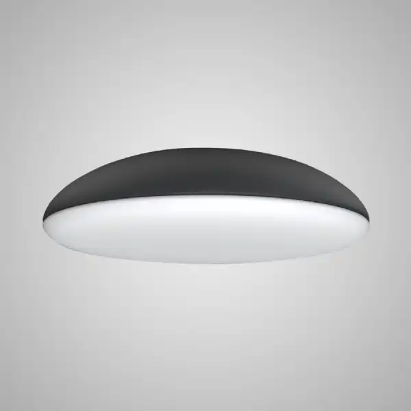 Kazz Ceiling 50cm Round, 6 x E27 (Max 20W LED), Black