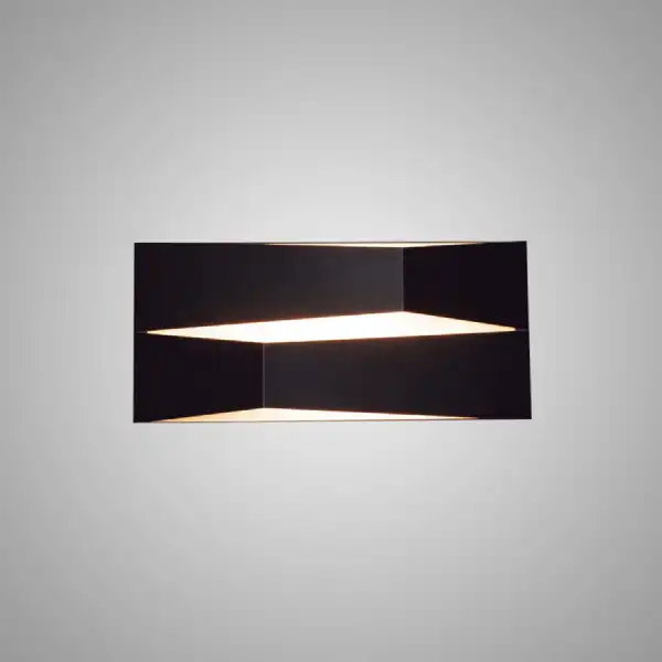 Fuji Wall Light 10W LED 3000K, 920lm, Black, 3yrs Warranty