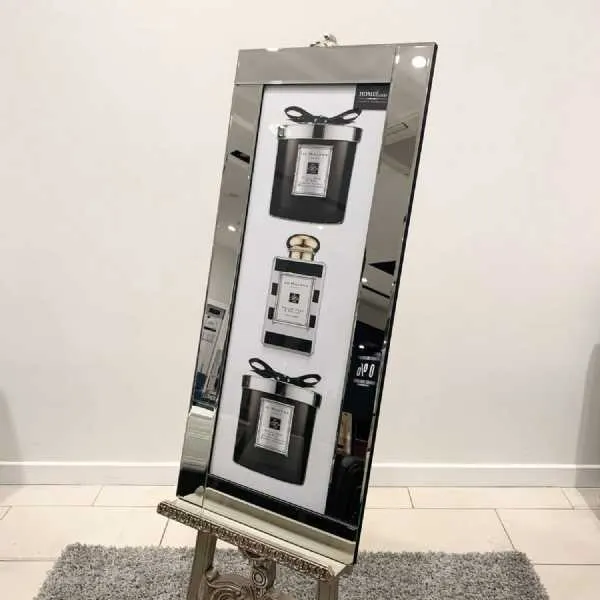 Jo Malone Perfume Black And White Candles Wall Art Mirror Frame
