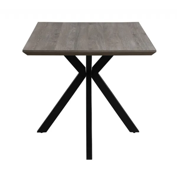 Modern Grey Finish Medium Dining Table Spider Legs