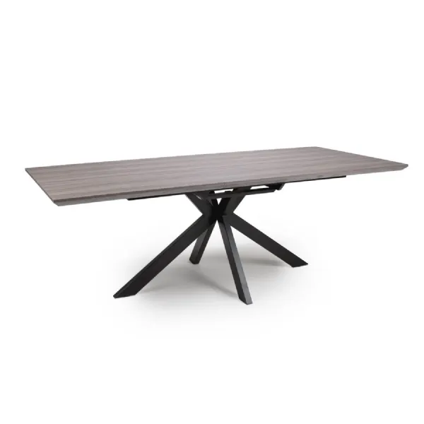 Grey Oak Top Large 180 to 220cm Extending Dining Table