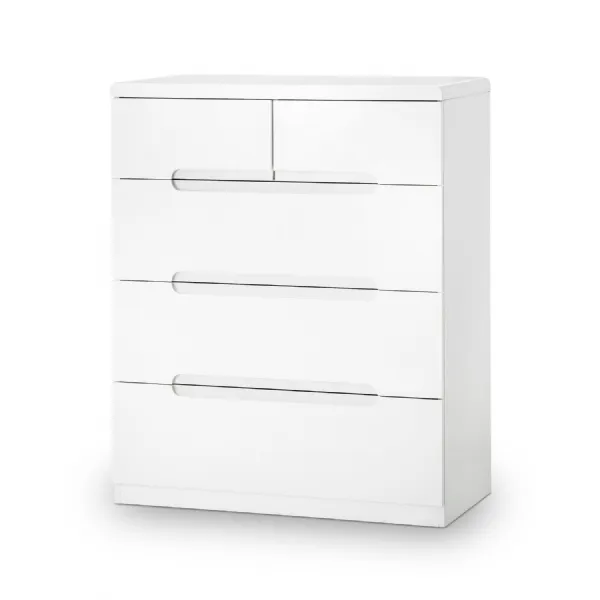 Manhattan 3+2 Drawer Chest White