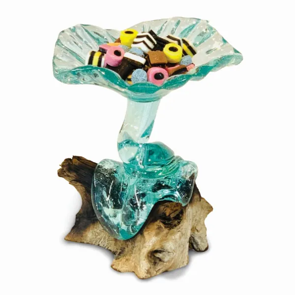 Root With Glass Sweet Dish