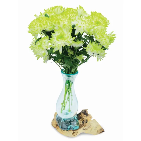 Driftwood With Molten Glass Vase 35cm