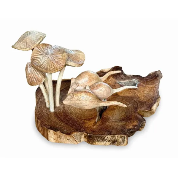 Three Blind Mice With Mushrooms 10cm