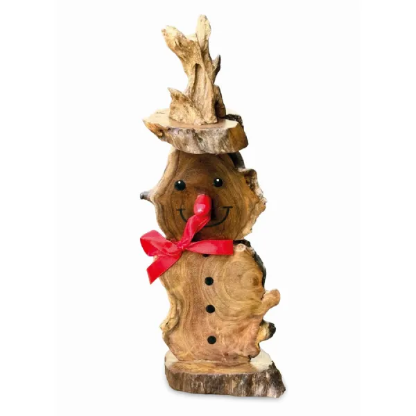 Mini Log Snowman 30cm