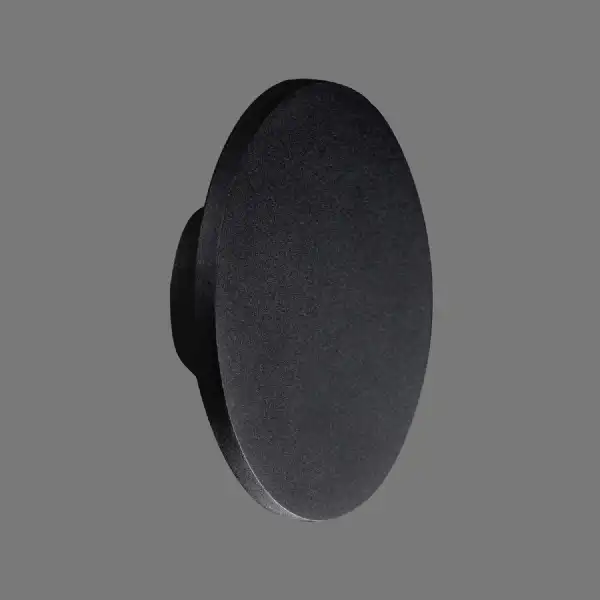 Bora Bora Wall Light 27cm Round 16W LED 3000K, 1350lm, Matt Black, 3yrs Warranty
