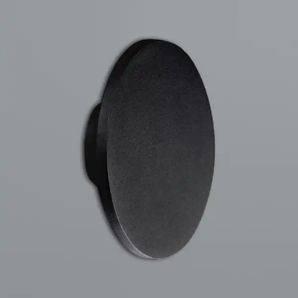 Bora Bora Wall Light 27cm Round 16W LED 2700K, 1350lm, Matt Black, 3yrs Warranty