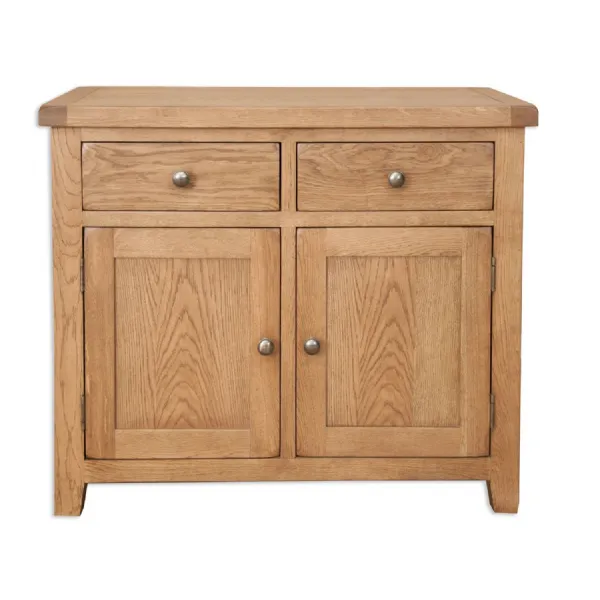Modern Rustic Oak 2 Door Sideboard with 2 Drawers