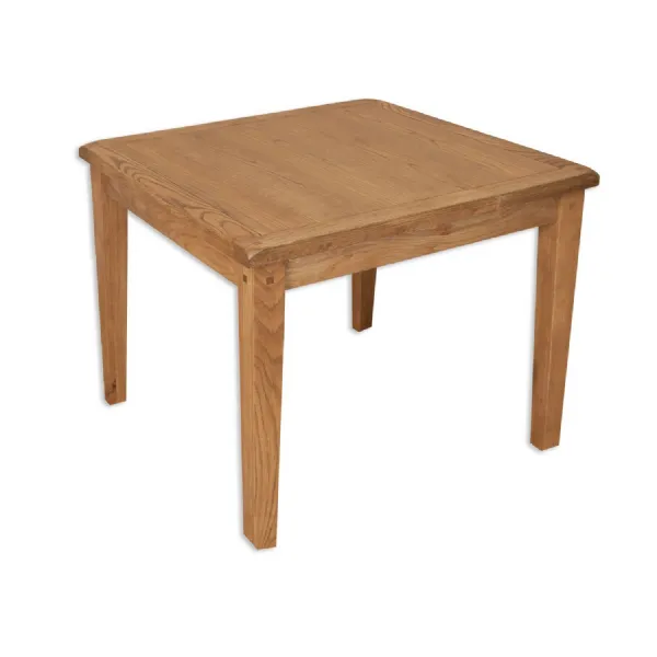 Rustic Oak Square 2 Seater Small Dining Table 90cm