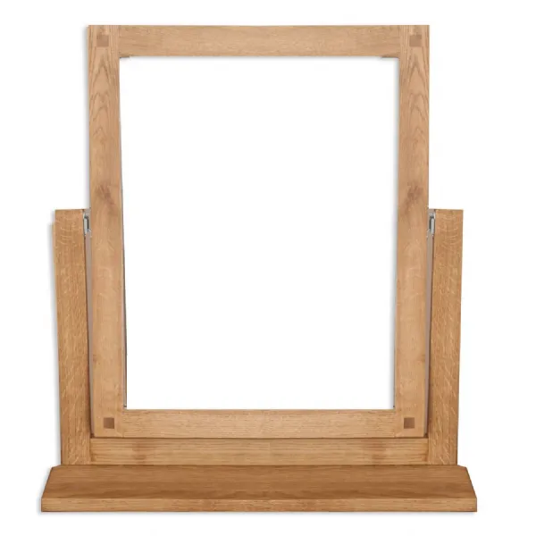 Rustic Oak Bedroom Dressing Table Mirror