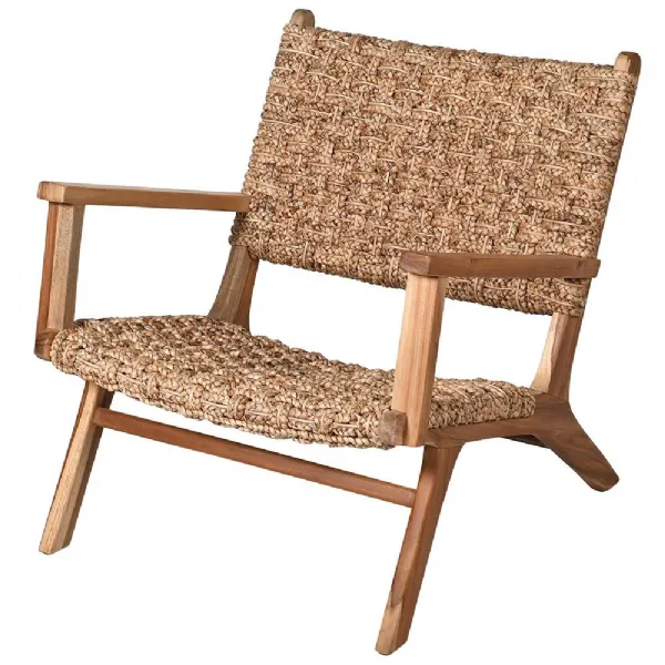 Hand Braided Rattan Armchair