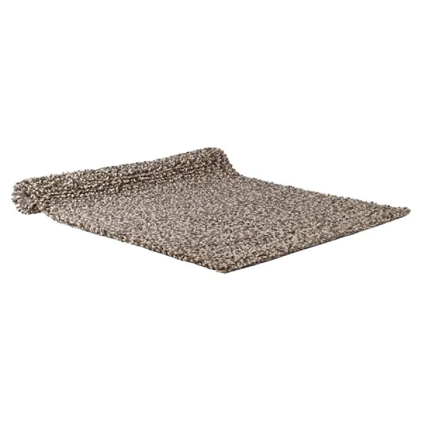 5x7 Beige Shagpile Wool Rug
