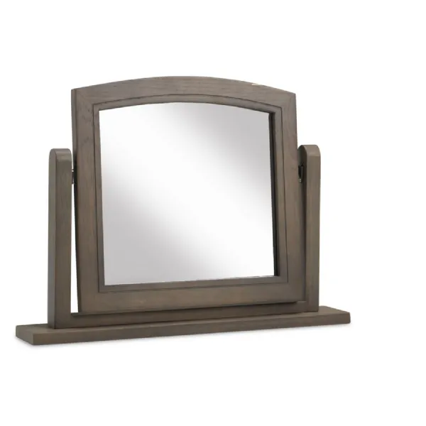 French Style Distressed Limewash Oak Finish Dressing Vanity Mirror