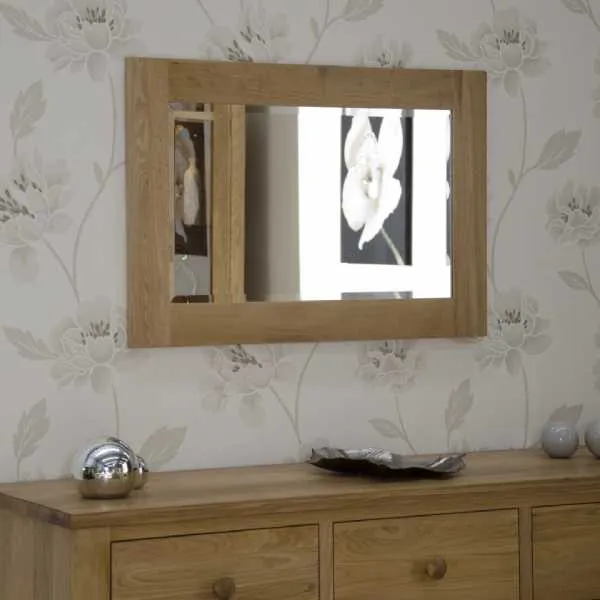 Oak Wall Mirror 900 x 600