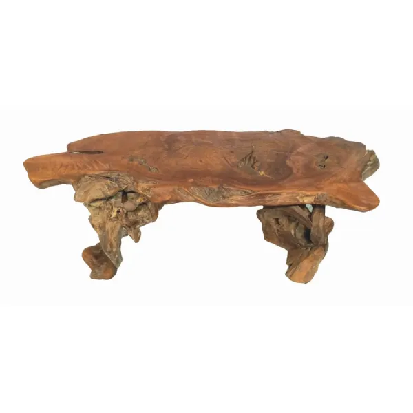 Natural Teak Wood Root Coffee Table 2 Legs
