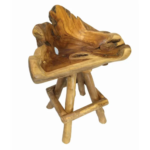 Root Bar Tub Swivel Stool 4 Legs