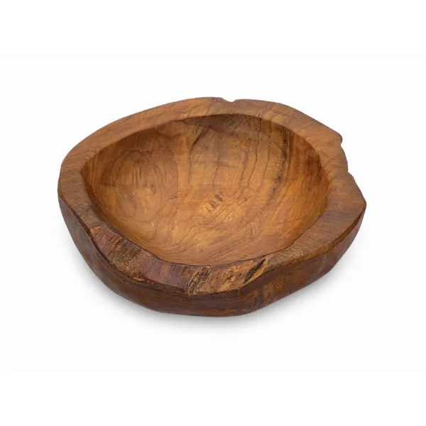Wooden Rustic Round Table Bowl Mini