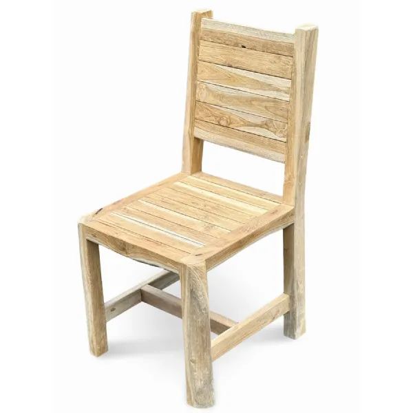 Solid Teak Rustic Chair