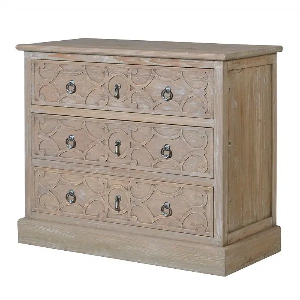 Modern Wooden 3 Drawer Chest of Drawers