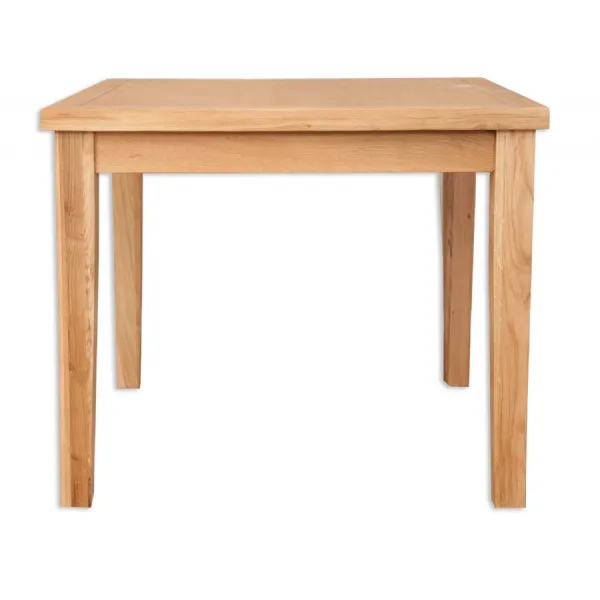 Traditional Natural Oak 90cm Square 2 Seater Dining Table