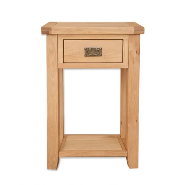 Modern Natural Oak 1 Drawer Console Table